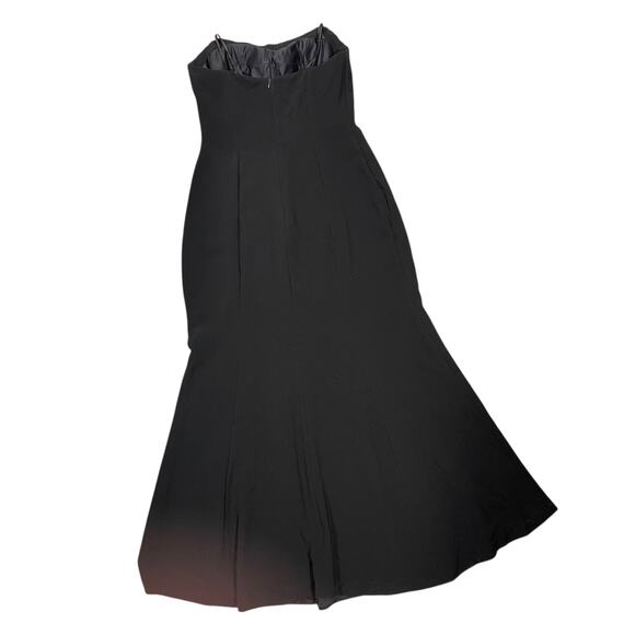 Theia Dress Strapless Full Length Evening Formal Wedding 8 Corset Lined Slimming - Picture 7 of 9